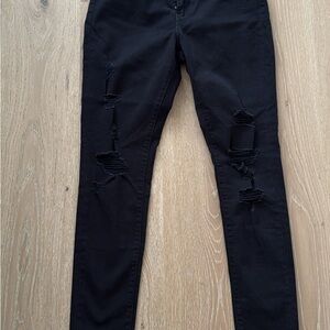 Levi's Black Distressed Skinny Jeans for Women Size29